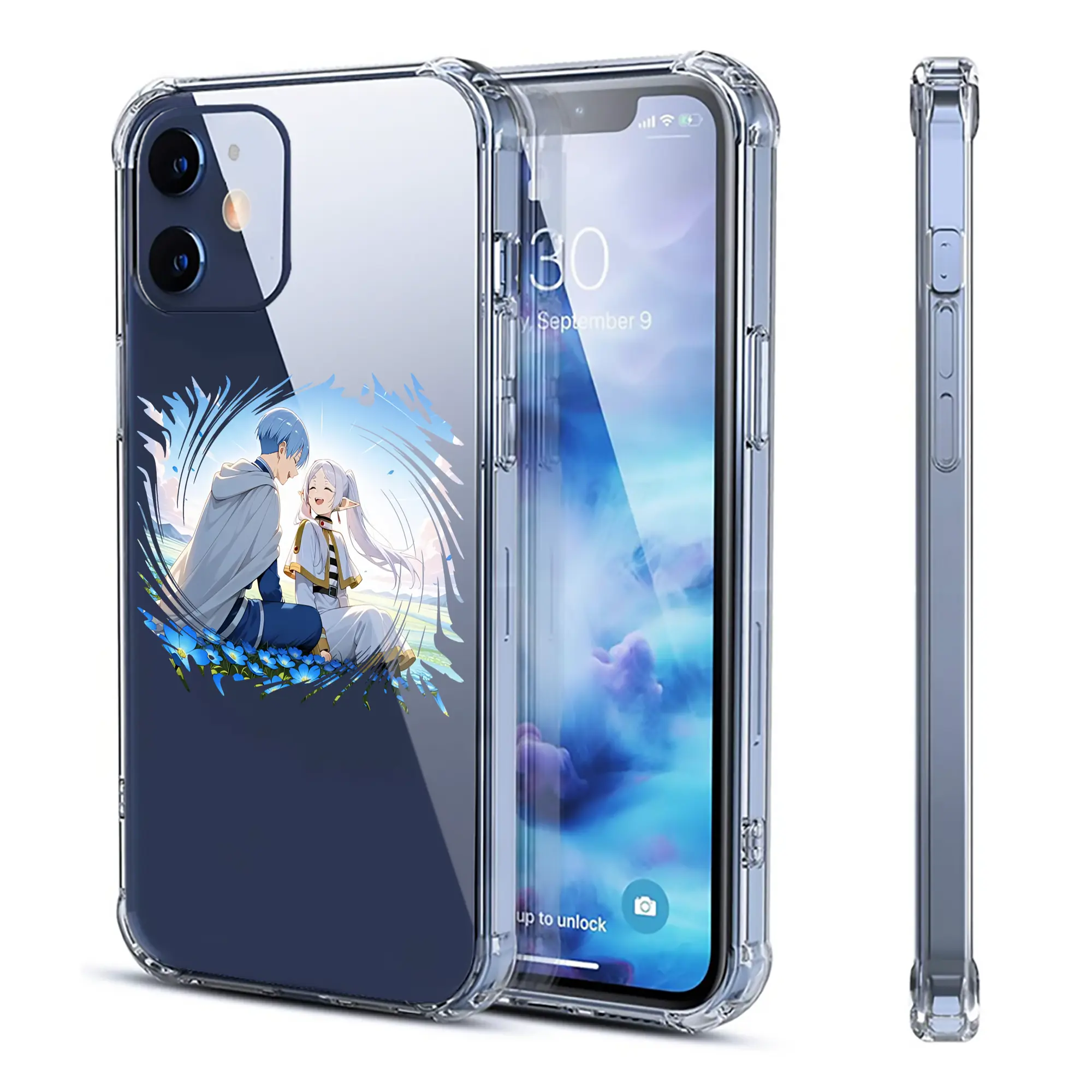 葬送のフリーレン（Frieren） グッズ,ヒンメル（Himmel） - IPhone 12シリーズ対応 ・ 透明スマホケース ・ クリアソフトケース ・ TPU素材 ・ 耐衝撃 ・ 高密着 ・ 防汚 防指紋 ・ 簡単着脱